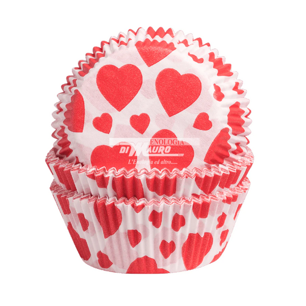 Pirottini Cuori Ø 5x2,5 Cm - 60 Pz.