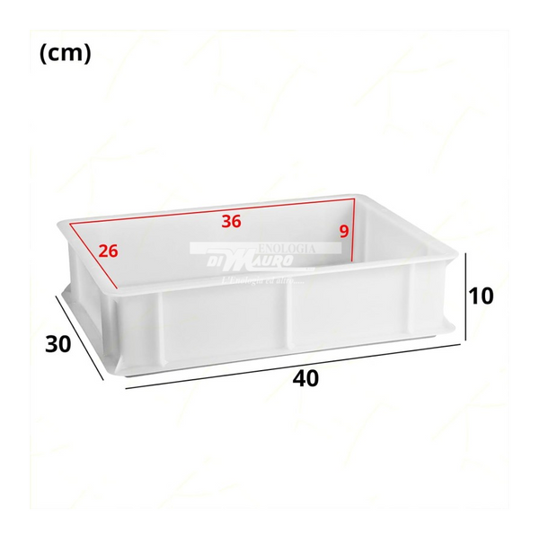 Cassa Chiusa Sovrapponibile e Impilabile Con Coperchio - 30x40x10