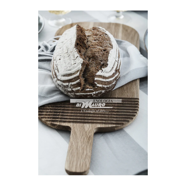 Tagliere Con Manico Rettangolare In Bambù - 26,5 Cm