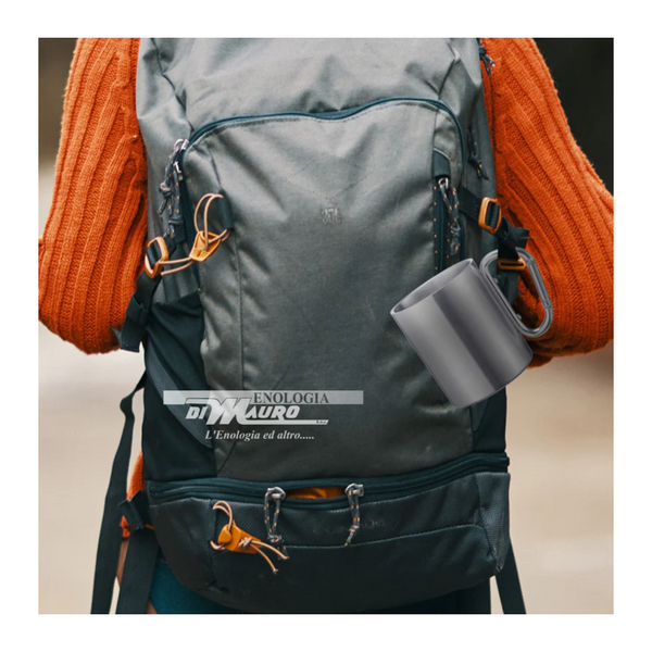 Tazza Con Manico A Moschettone Inox - 300 Ml