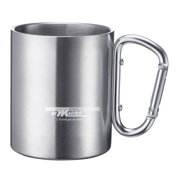 Tazza Con Manico A Moschettone Inox - 300 Ml