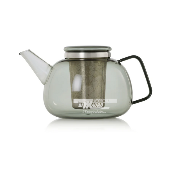 Teiera Grigia con filtro Yuna In Vetro - Lt 1,6