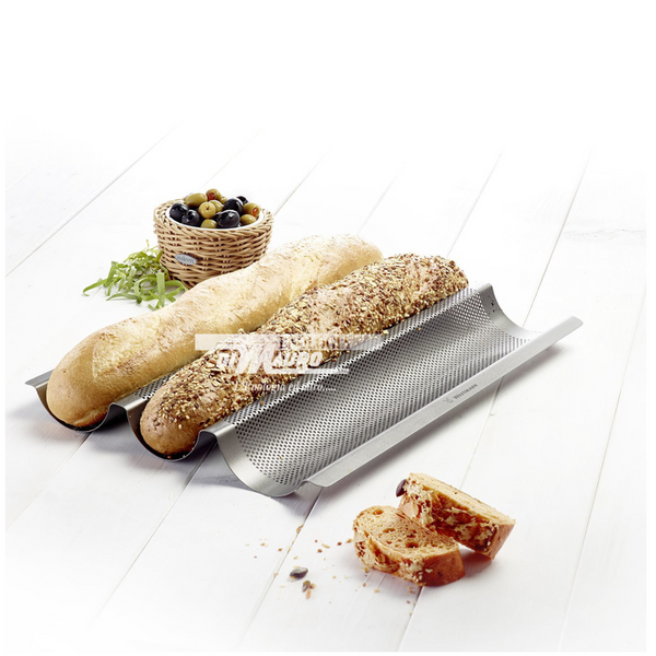 Teglia Forata Baguette - 3 Cavità