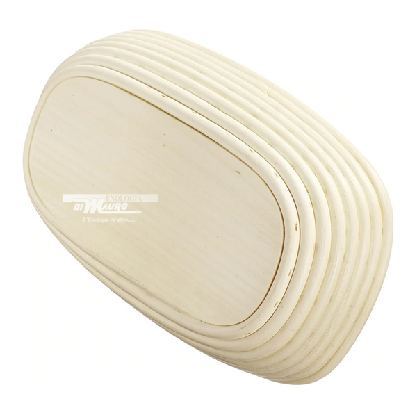 Cesto Di Lievitazione Ovale Con Fodera "Spiga" - Cm 34