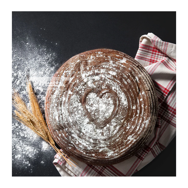 Cesto Di Lievitazione Ovale Con Fodera "Cuore" - Ø 24 Cm