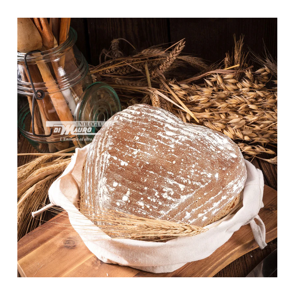 Cesto Di Lievitazione Cuoriforme Con Fodera - Ø 24 Cm