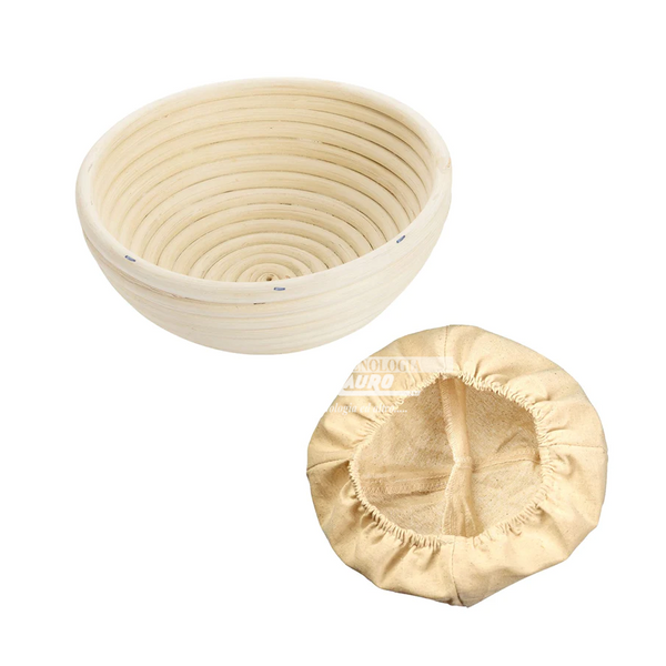 Cesto Di Lievitazione Tondo C/Fodera - Ø 17,5 Cm