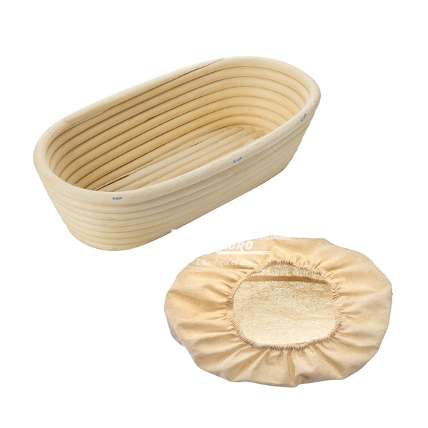 Cesto Di Lievitazione Ovale C/Fodera - Ø 27,5 Cm