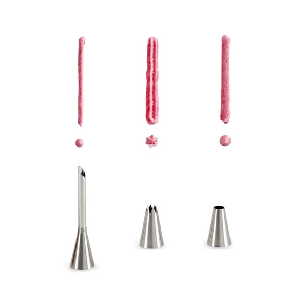 Sac à poche in silicone con 3 beccucci - Cm 21x40