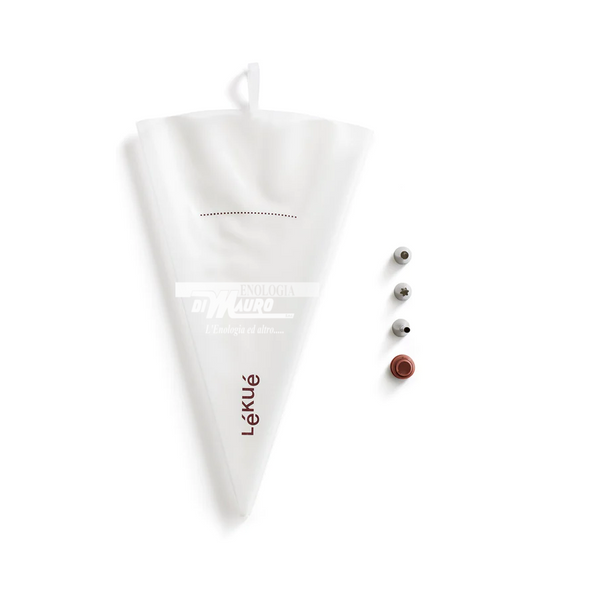 Sac à poche in silicone con 3 beccucci - Cm 21x40