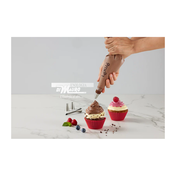 Sac à poche in silicone con 3 beccucci - Cm 21x40