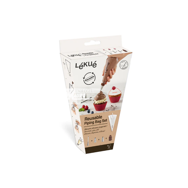 Sac à poche in silicone con 3 beccucci - Cm 21x40