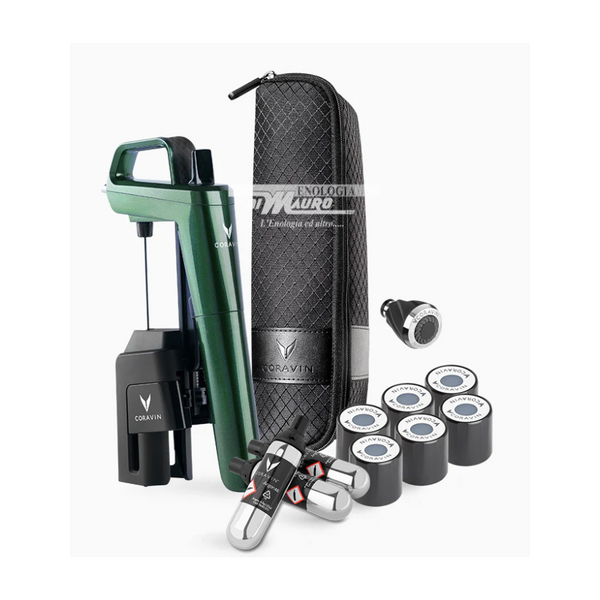Sistema Mescita "Coravin - Timeless Six+" Forest Green - 12 pz