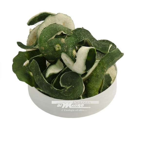 Buccia d'arancia amara verde a strisce - 100 Gr