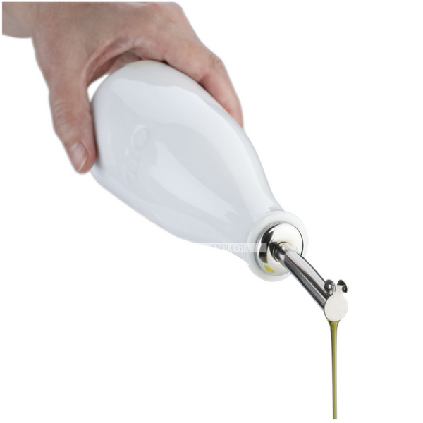 Oliera OIL bianca in porcellana - 250 Ml