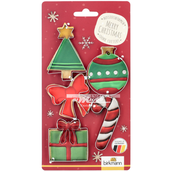 Set 5 Taglia Biscotti Natale - Red