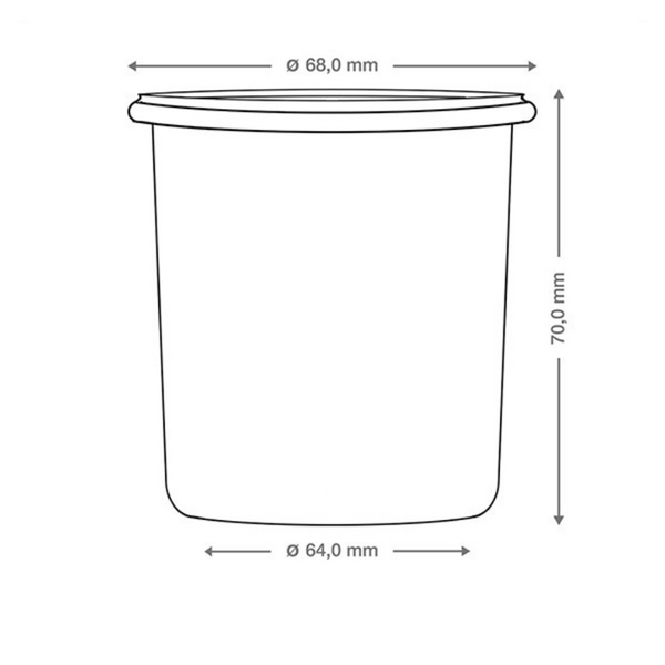 Vaso Weck Cilindrico 140 #761