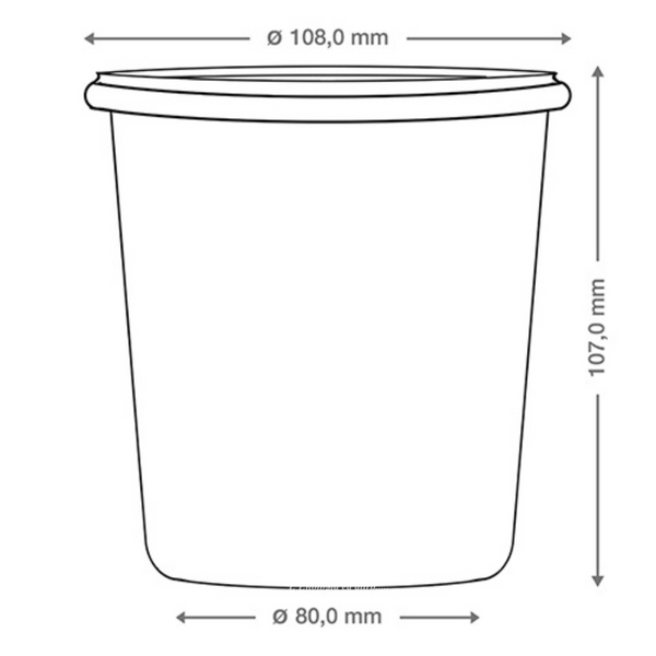 Vaso Weck Cilindrico 580 #742