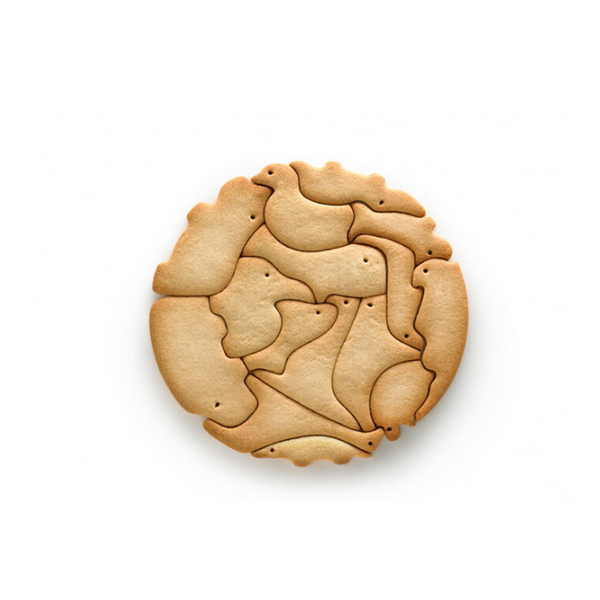 Formina per 15 biscotti puzzle animals